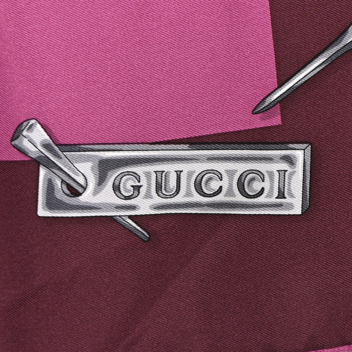 Gucci Silk Twill Horsebit Square Scarf Purple 2 of 8