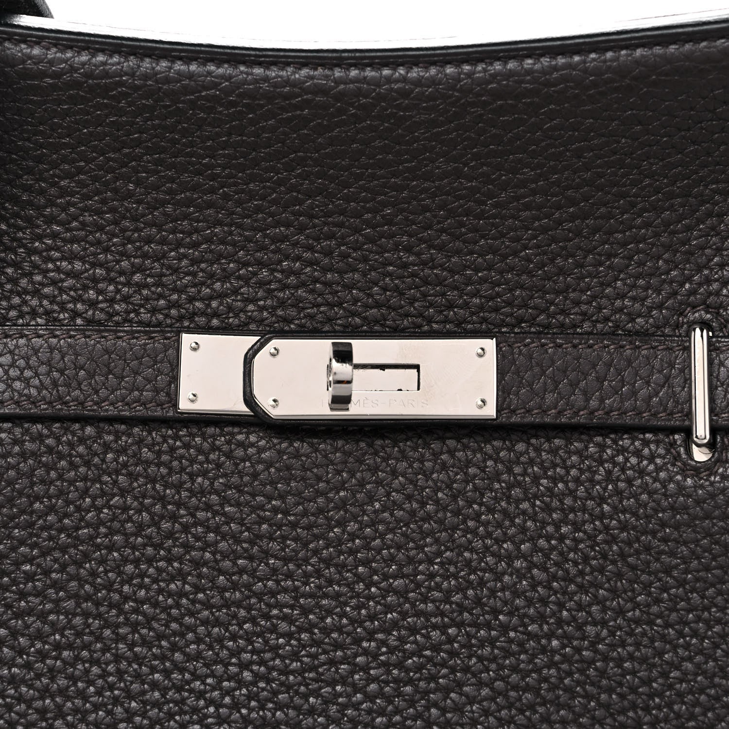 Hermes Taurillon Clemence Jypsiere 28 Chocolate 8 of 12