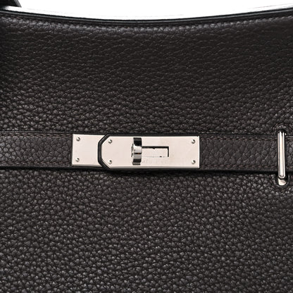 Hermes Taurillon Clemence Jypsiere 28 Chocolate 8 of 12