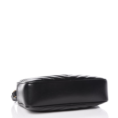 Saint Laurent Calfskin Matelasse Monogram Lou Camera Bag Black 4 of 12