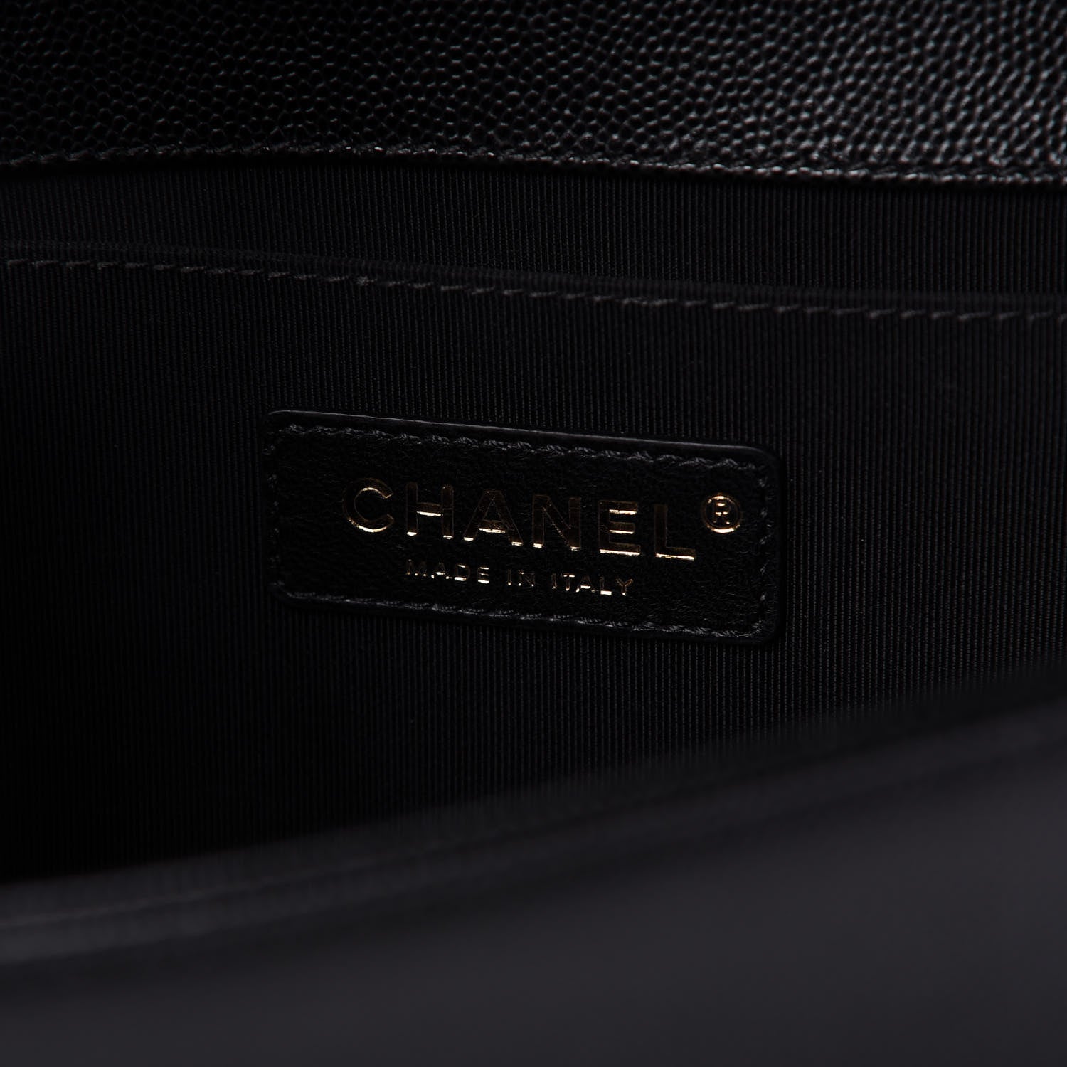 Chanel Caviar Quilted Medium Boy Flap Black 8 of 10