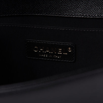 Chanel Caviar Quilted Medium Boy Flap Black 8 of 10
