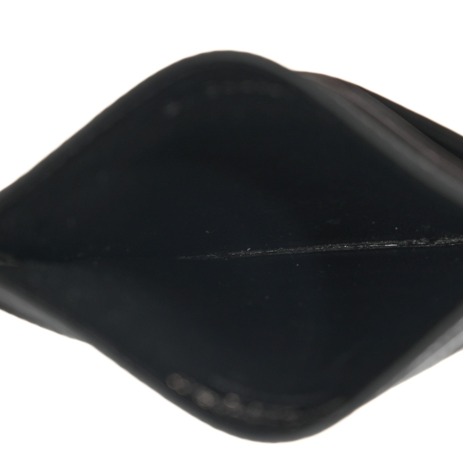Saint Laurent Grain De Poudre Matelasse Chevron Monochrome Monogram Credit Card Case Black 5 of 8