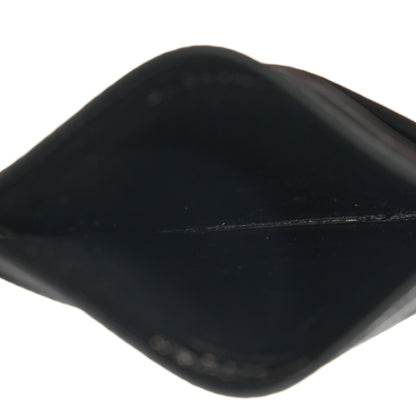 Saint Laurent Grain De Poudre Matelasse Chevron Monochrome Monogram Credit Card Case Black 5 of 8