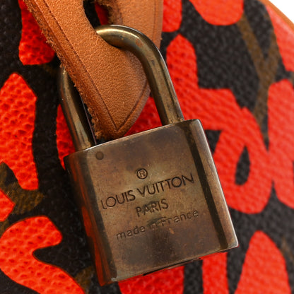 Louis Vuitton Monogram Graffiti Speedy 30 Orange 8 of 11