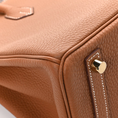 Hermes Togo Birkin 25 Gold 11 of 13