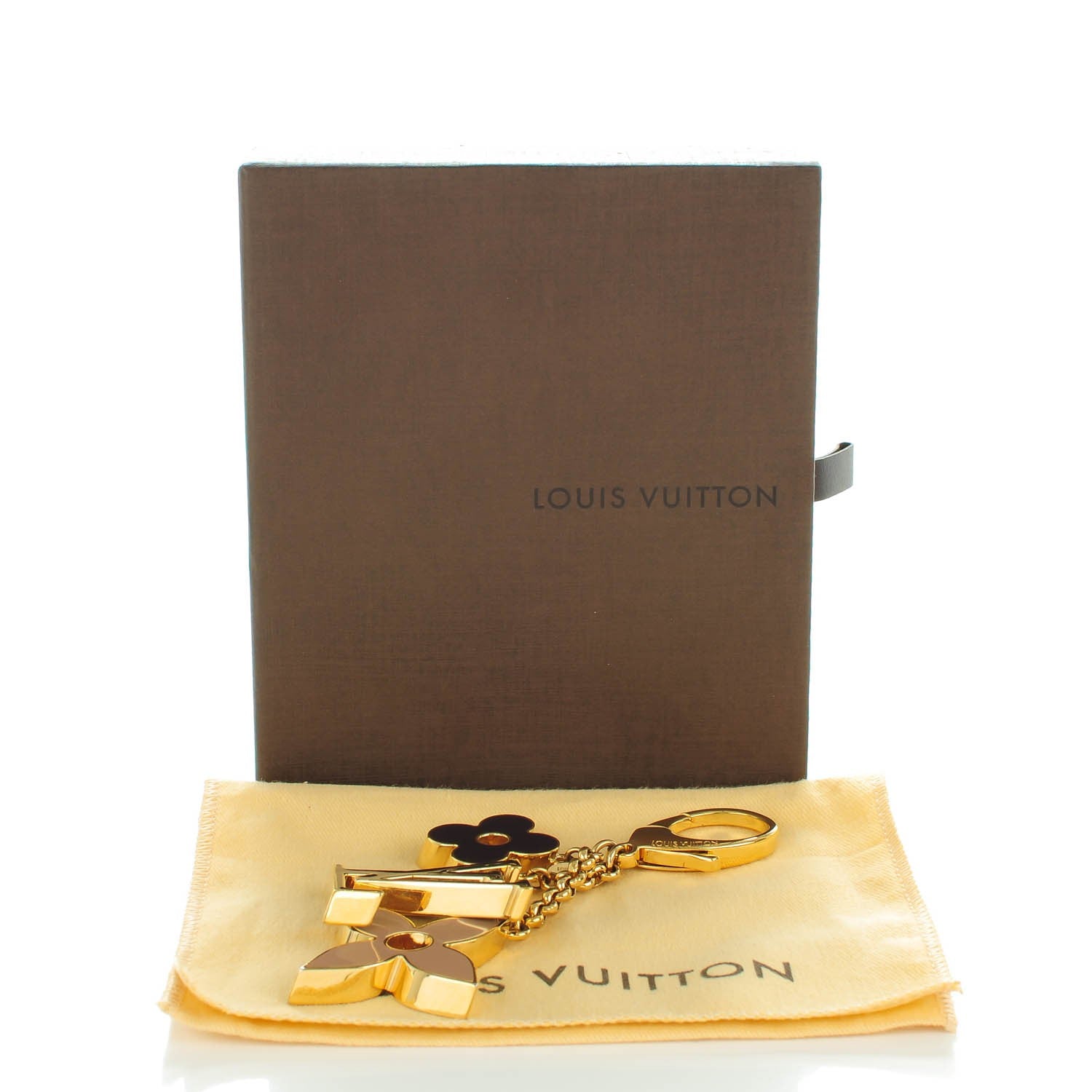 Louis Vuitton Fleur De Monogram Bag Charm Dore 6 of 6