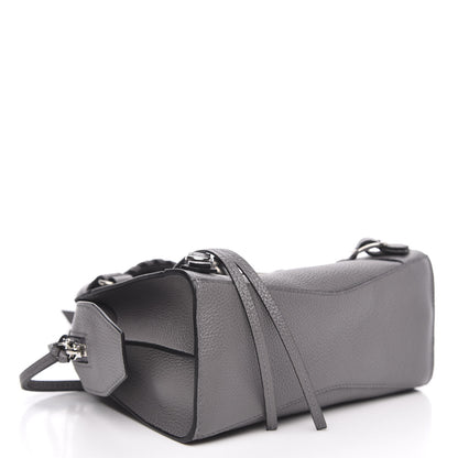 Balenciaga Grained Calfskin Neo Classic Silver Hardware Mini City Dark Grey 4 of 11