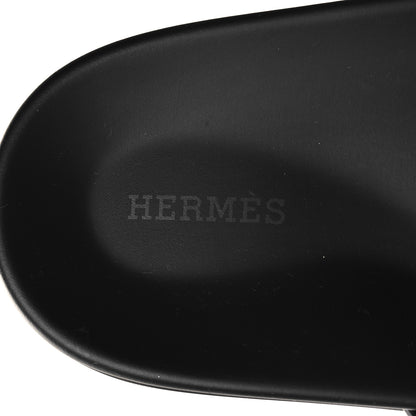 Hermes Calfskin Mens Chypre Sandals 43 Black 8 of 8