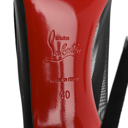 Christian Louboutin Veau Velours Rete Galativi 100 Pumps 40 Black 8 of 9