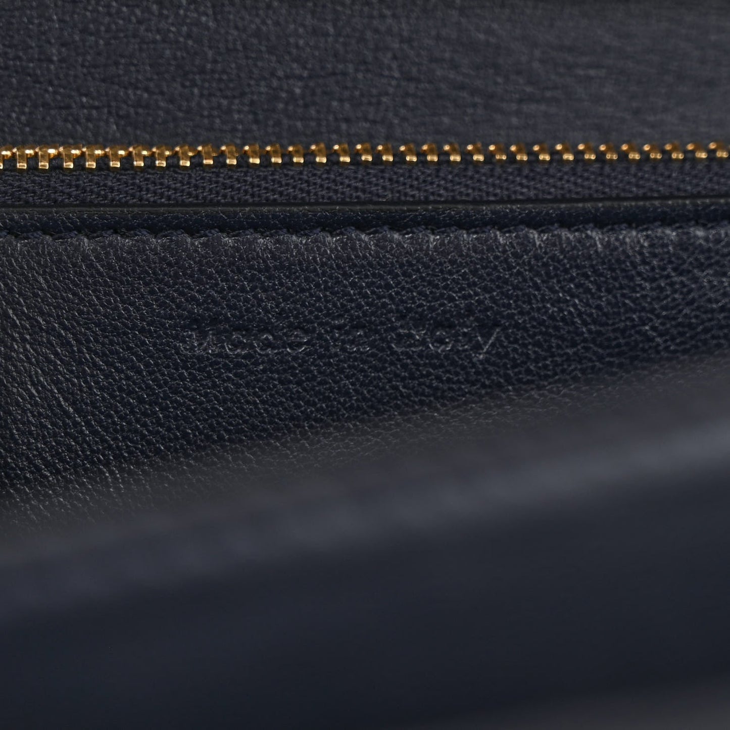 Liege Calfskin Medium Classic Box Flap Bag Dark Blue