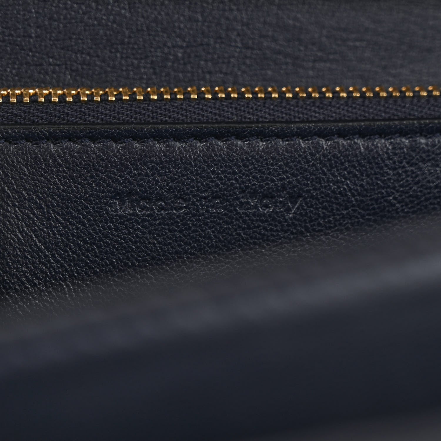Celine Liege Calfskin Medium Classic Box Flap Bag Dark Blue 7 of 15