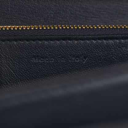 Celine Liege Calfskin Medium Classic Box Flap Bag Dark Blue 7 of 15