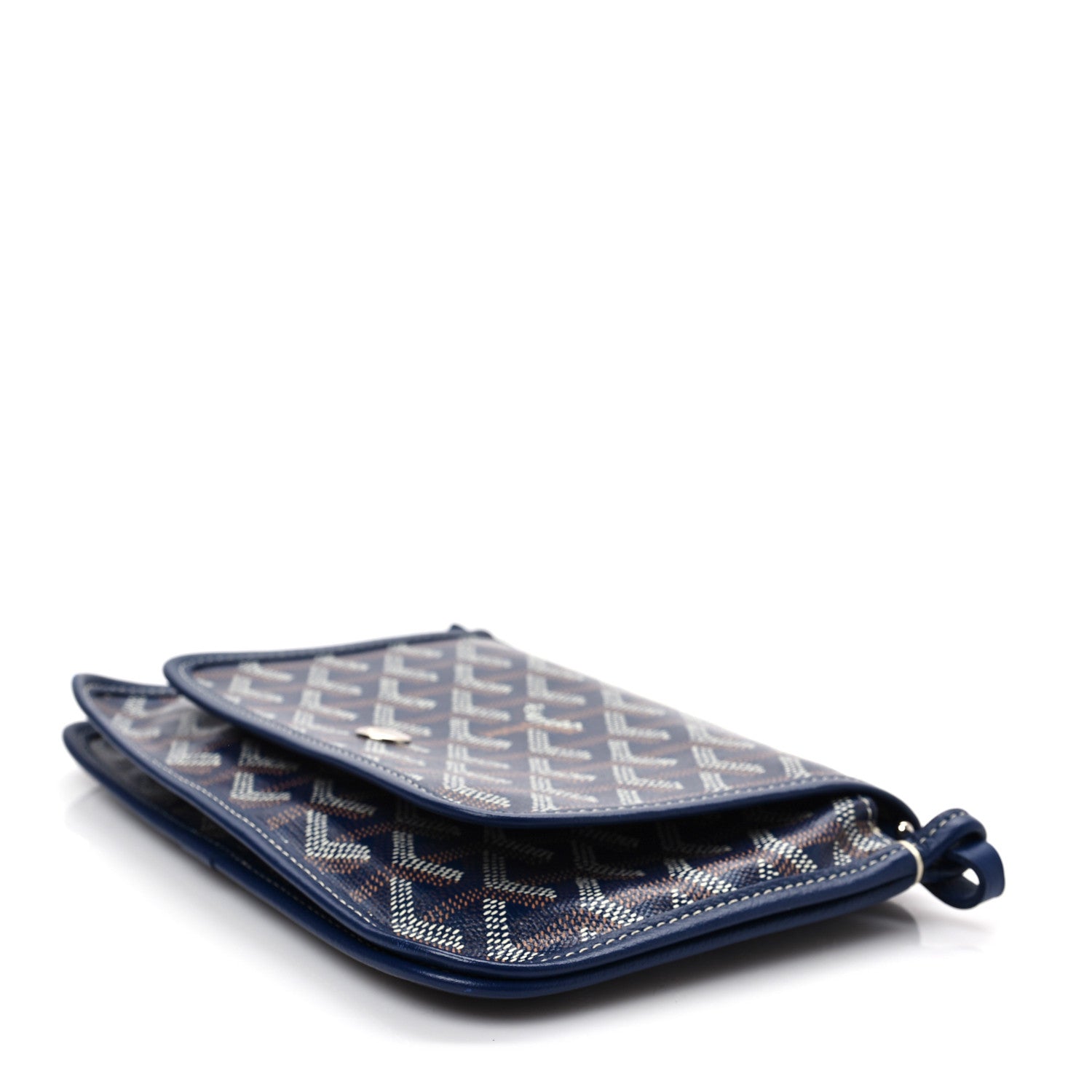 Goyard Goyardine Plumet Wallet Clutch Navy 6 of 8