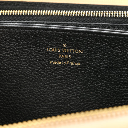Louis Vuitton Empreinte Monogram Giant Broderies Zippy Wallet Cream Black 5 of 6