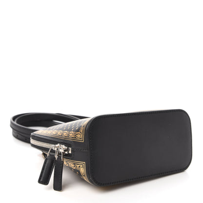 Gucci X SEGA Calfskin GUCCY Stars Mini Dome Shoulder Bag Black Gold 4 of 10