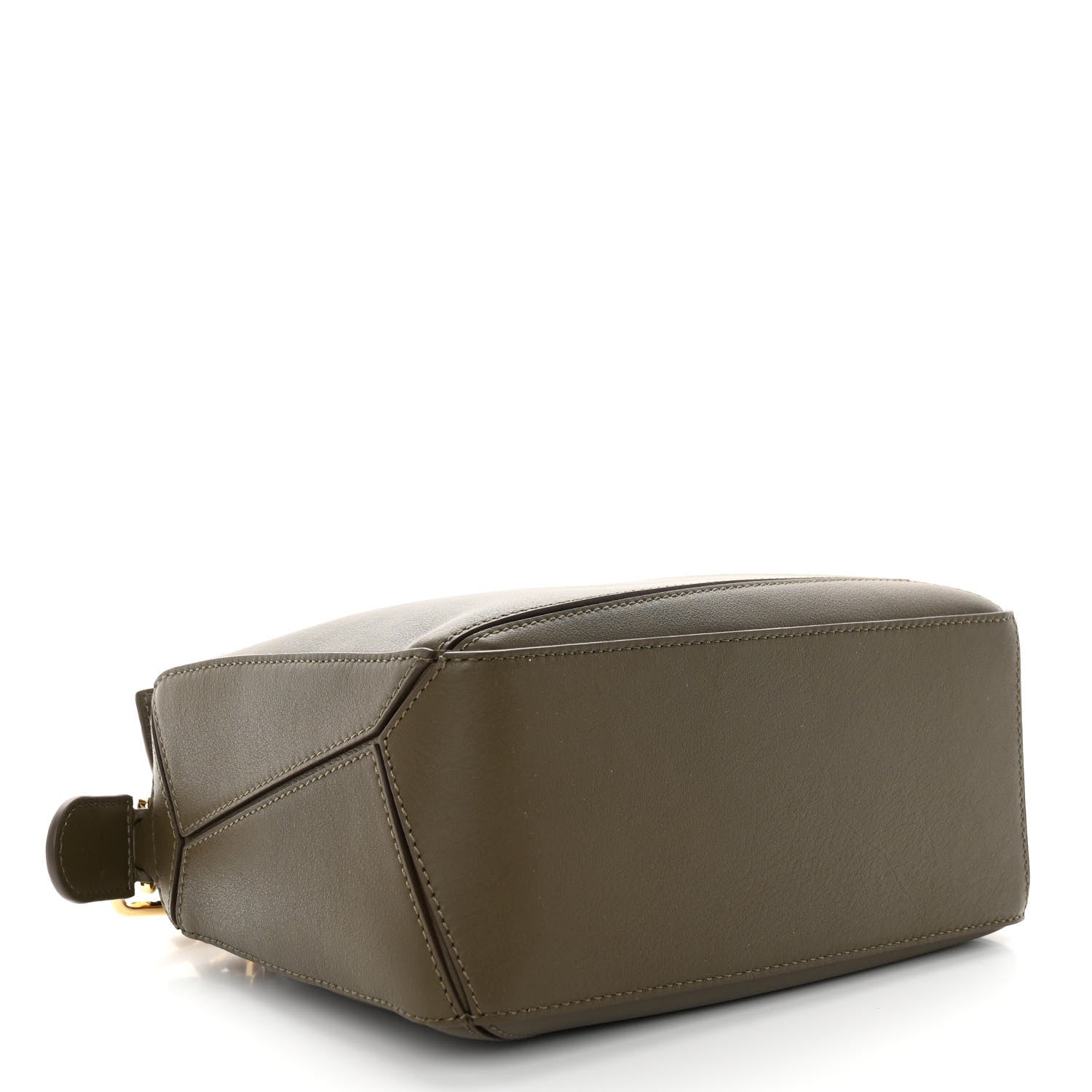 Loewe Calfskin Small Puzzle Bag Dark Khaki Green 4 of 9
