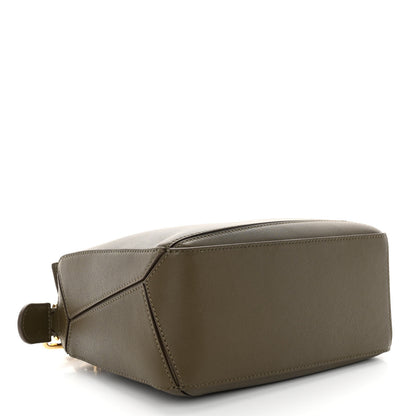 Loewe Calfskin Small Puzzle Bag Dark Khaki Green 4 of 9