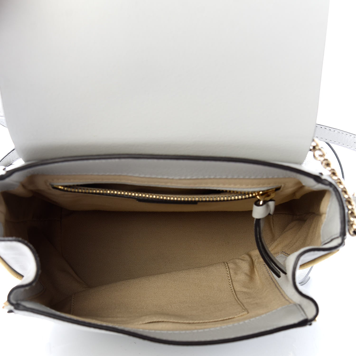 Chloe Suede Calfskin Small Faye Backpack Airy Grey 4 of 8