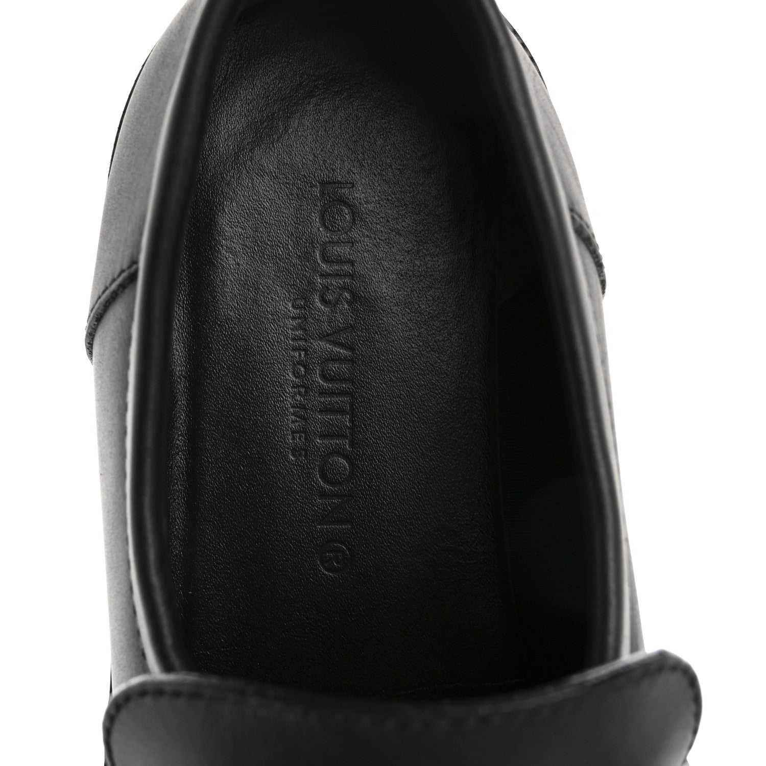 Louis Vuitton Calfskin Oversized Chain Academy Loafers 35 Black 7 of 12