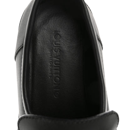 Louis Vuitton Calfskin Oversized Chain Academy Loafers 35 Black 7 of 12
