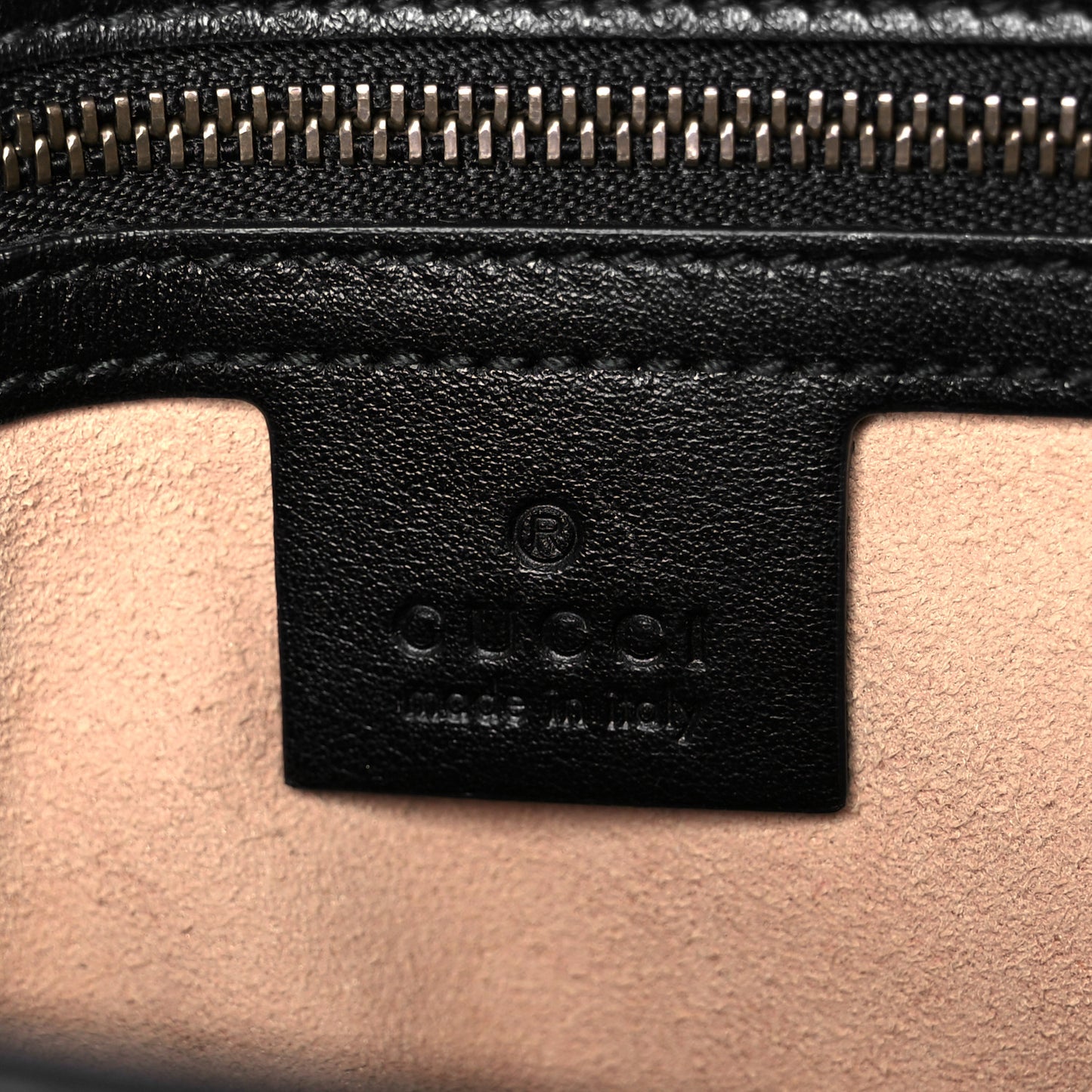 Calfskin Matelasse Small GG Marmont Shoulder Bag Black