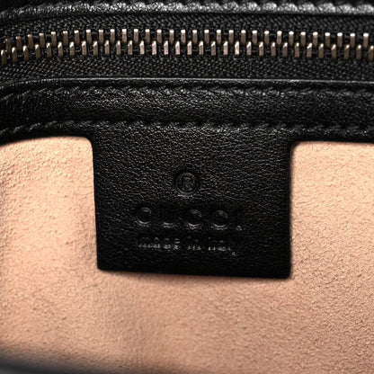 Gucci Calfskin Matelasse Small GG Marmont Shoulder Bag Black 6 of 11