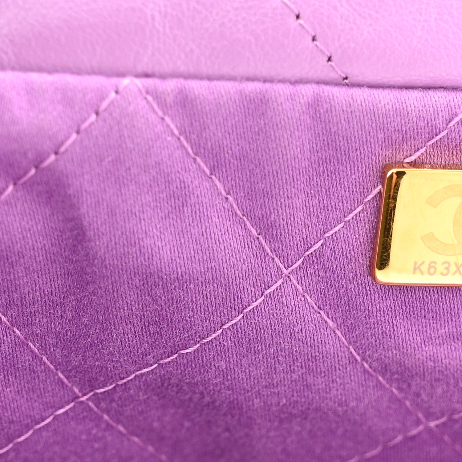 Chanel Shiny Calfskin Quilted Small Chanel 22 Purple 8 of 11