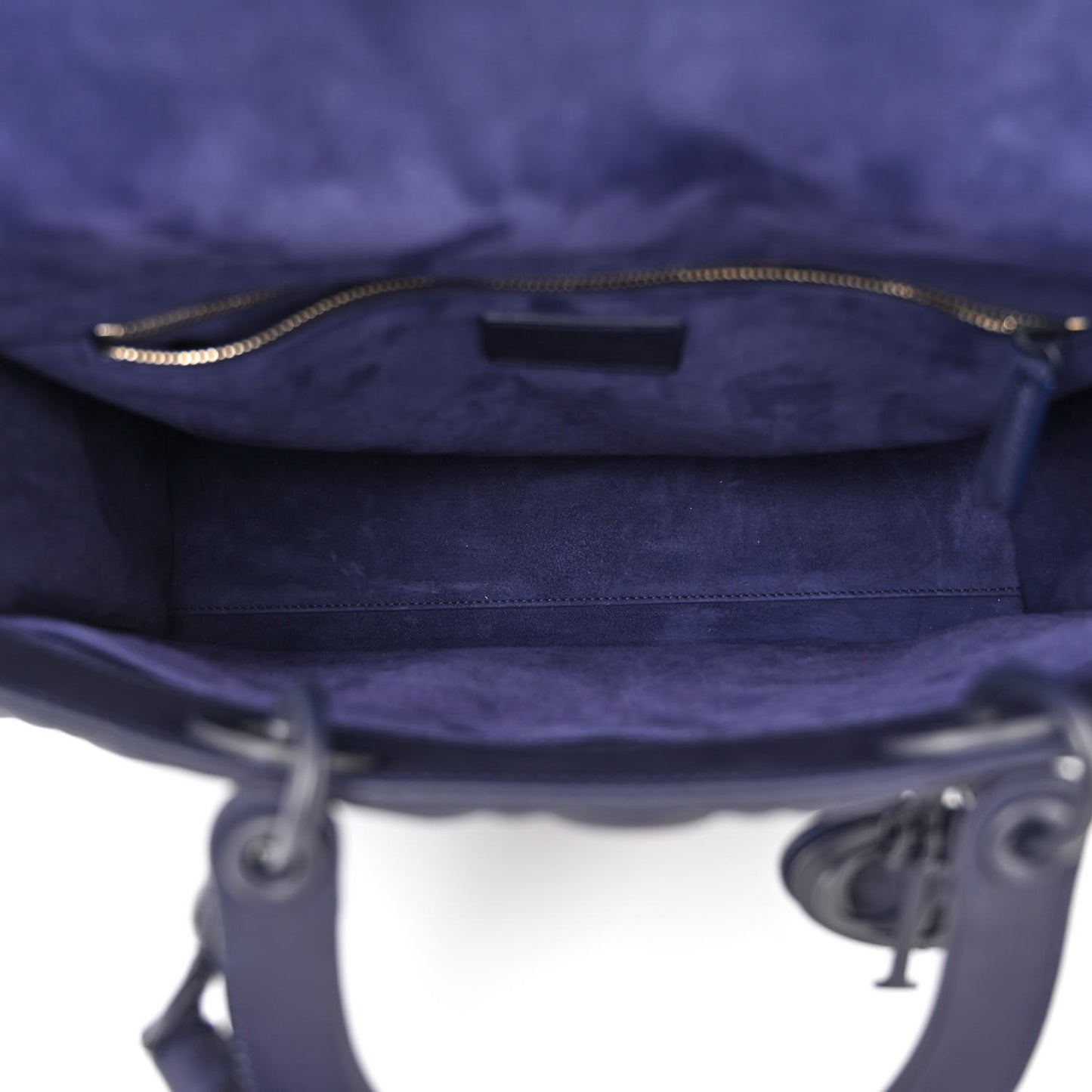 Ultra Matte Calfskin Cannage Large Lady Dior Purple