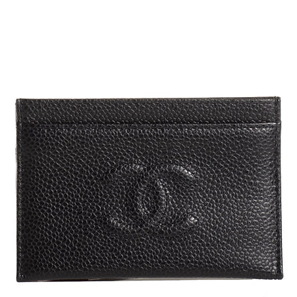 Chanel Caviar Timeless CC Card Holder Black 1 of 8