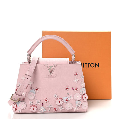Louis Vuitton Taurillon Mechanical Flowers Capucines BB Magnolia 10 of 10