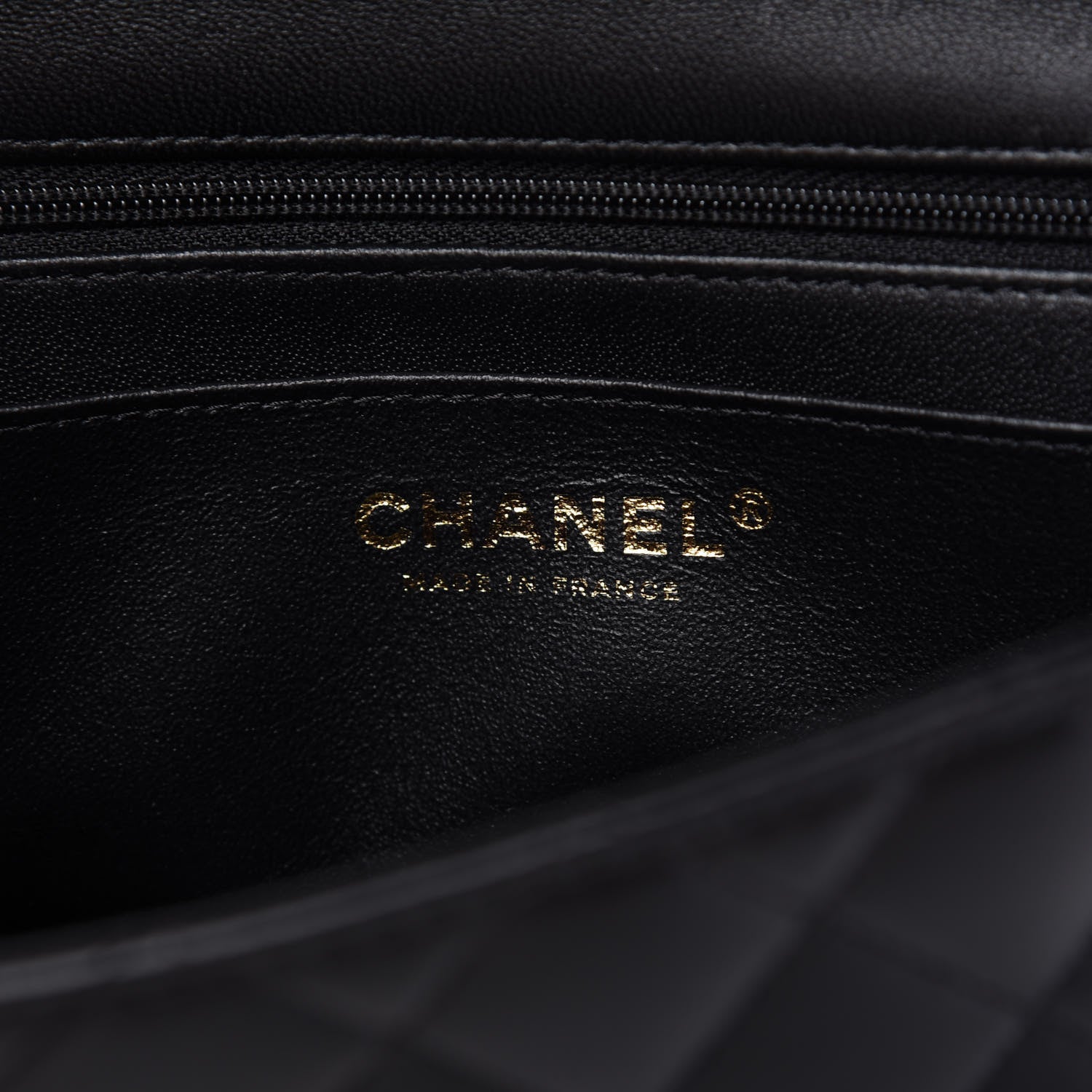Chanel Lambskin Quilted Mini Top Handle Rectangular Flap Black 8 of 12
