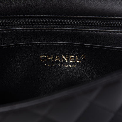 Chanel Lambskin Quilted Mini Top Handle Rectangular Flap Black 8 of 12