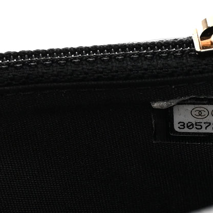 Chanel Calfskin Quilted Maxi Pearls Clutch With Chain Black 8 of 11