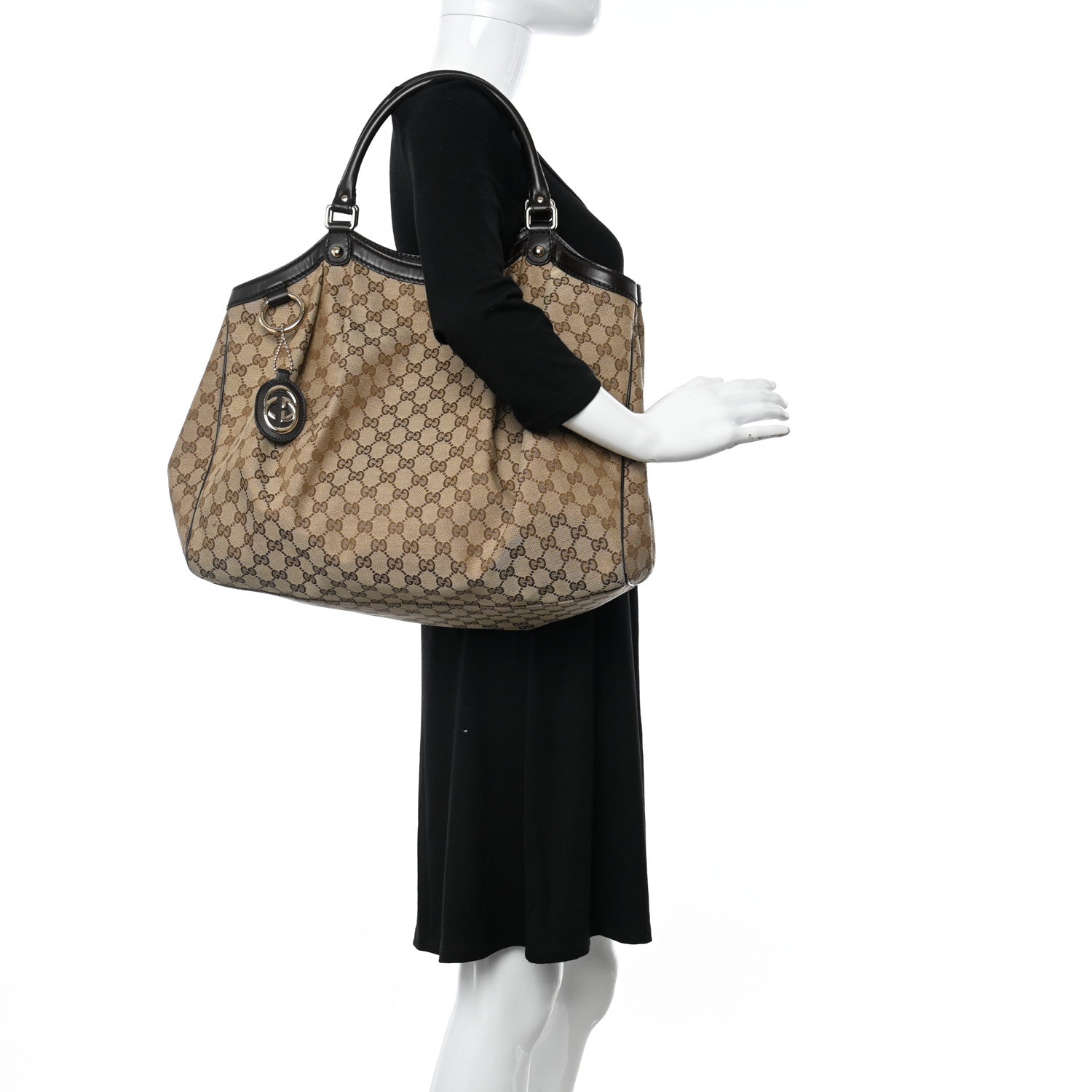 Gucci Monogram Large Sukey Tote Dark Brown 2 of 9