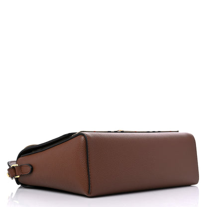 Burberry Calfskin Vintage Check Note Crossbody Bag Tan 4 of 9