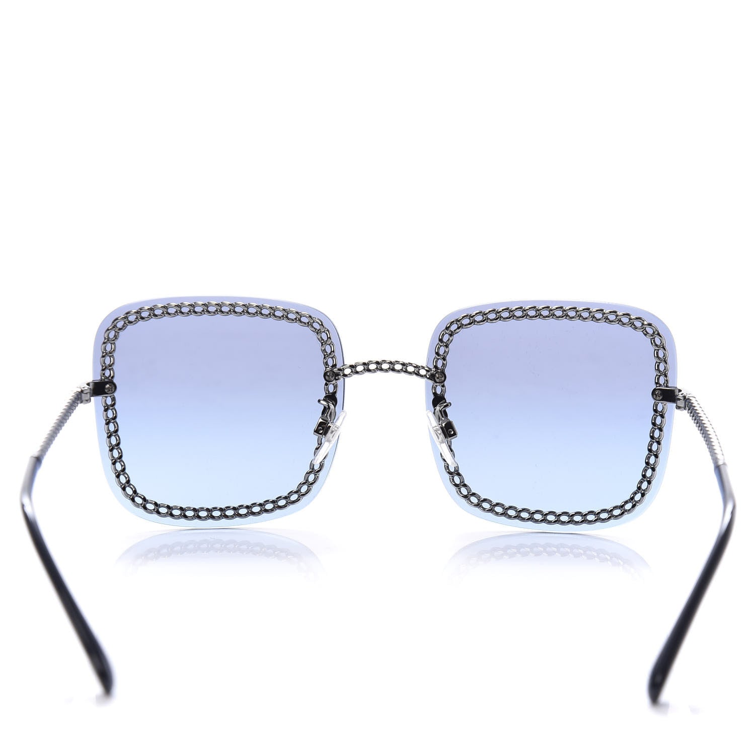 Chanel Square Removable Chain Sunglasses 4244 Blue 5 of 8