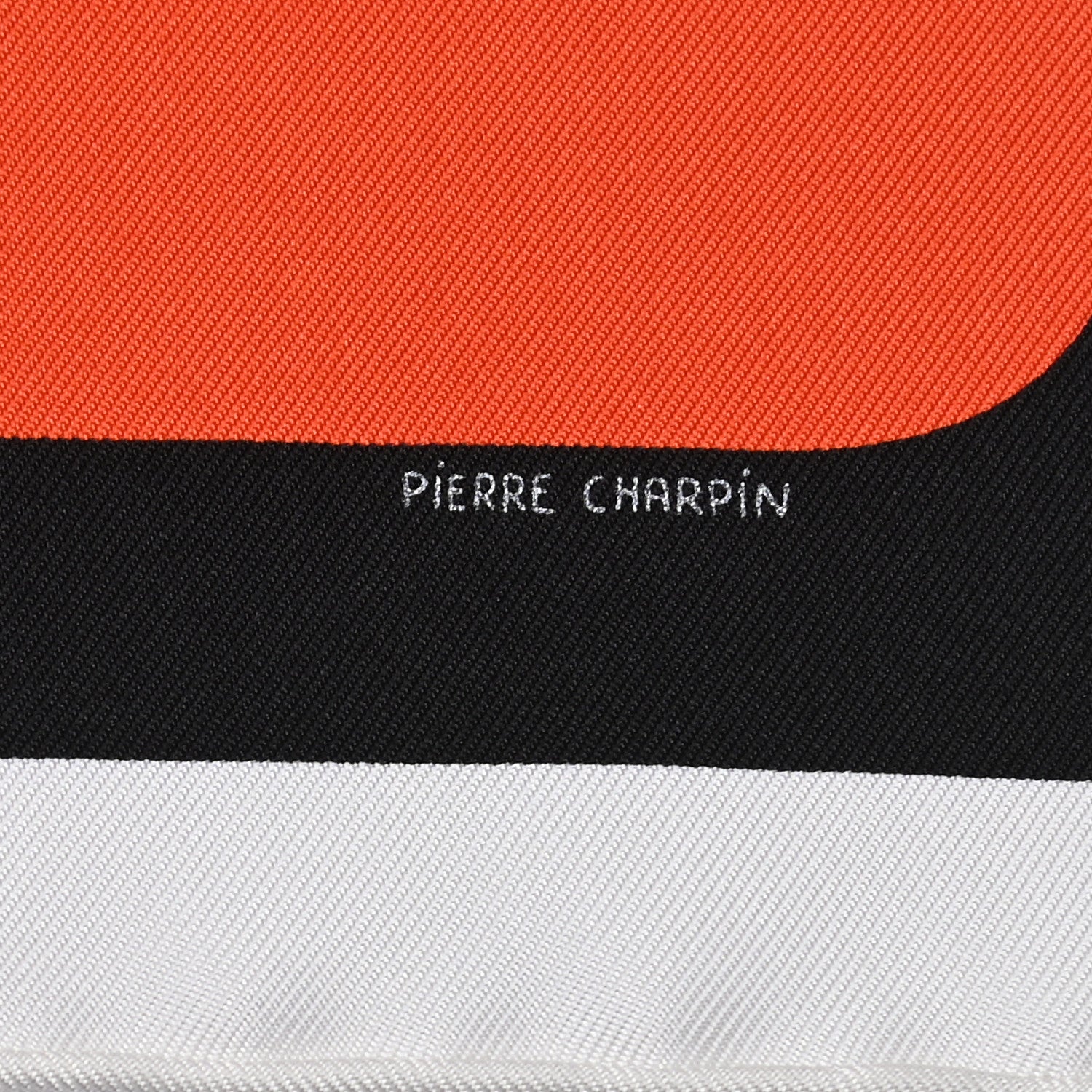 Hermes Silk La Serpentine De Pierre Scarf 45 Black Vermillon Vert Fluo 3 of 5