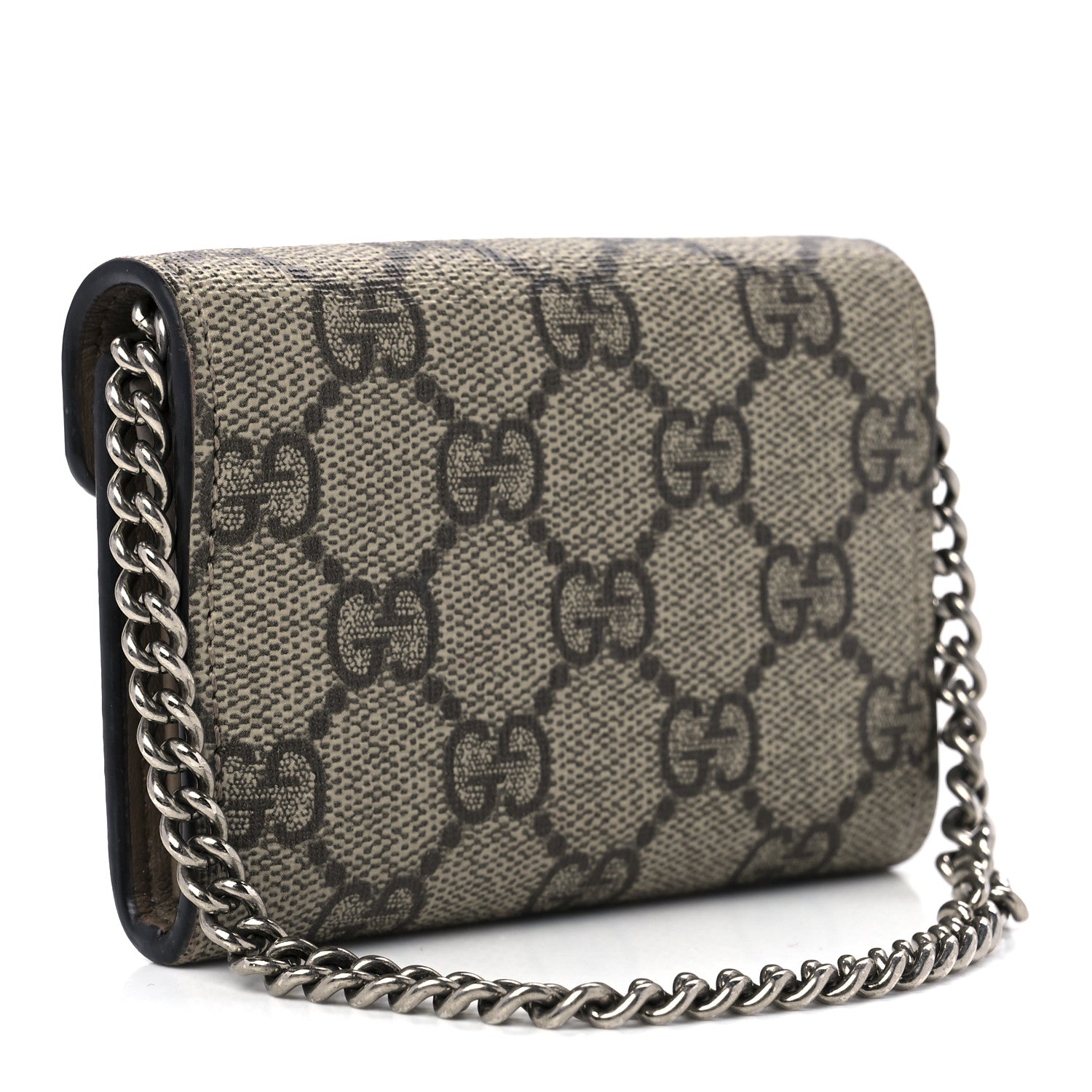 Gucci GG Supreme Monogram Dionysus Coin Purse Taupe 3 of 12
