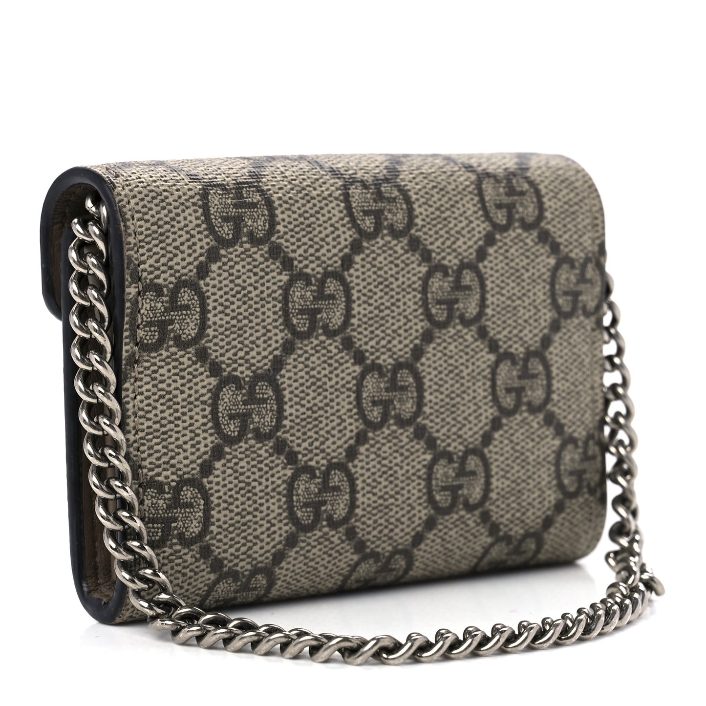 GG Supreme Monogram Dionysus Coin Purse Taupe