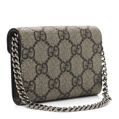 Gucci GG Supreme Monogram Dionysus Coin Purse Taupe 3 of 12
