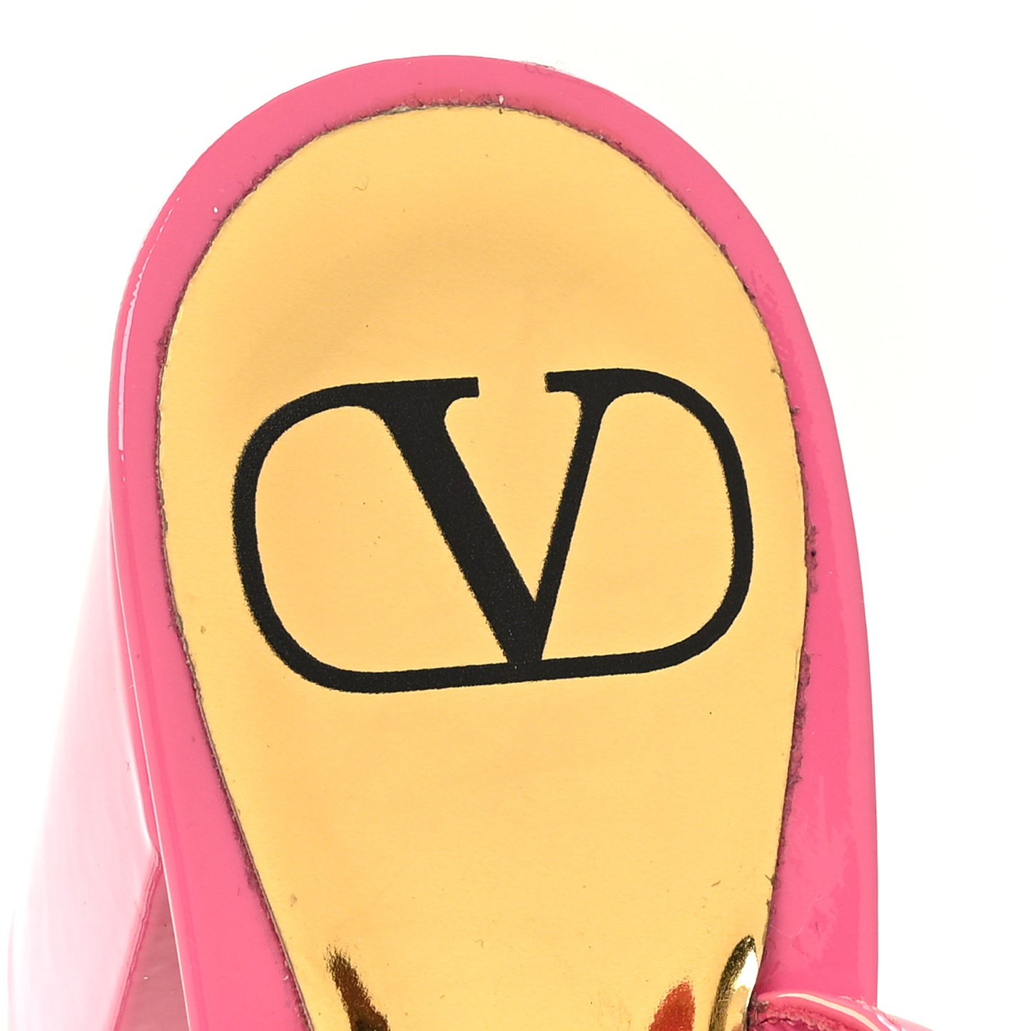 Patent One Stud Ankle Strap 90mm Block Heel Pumps 36.5 Feminine Pink