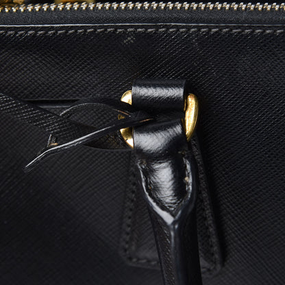 Prada Saffiano Small Galleria Double Zip Tote Black 12 of 14