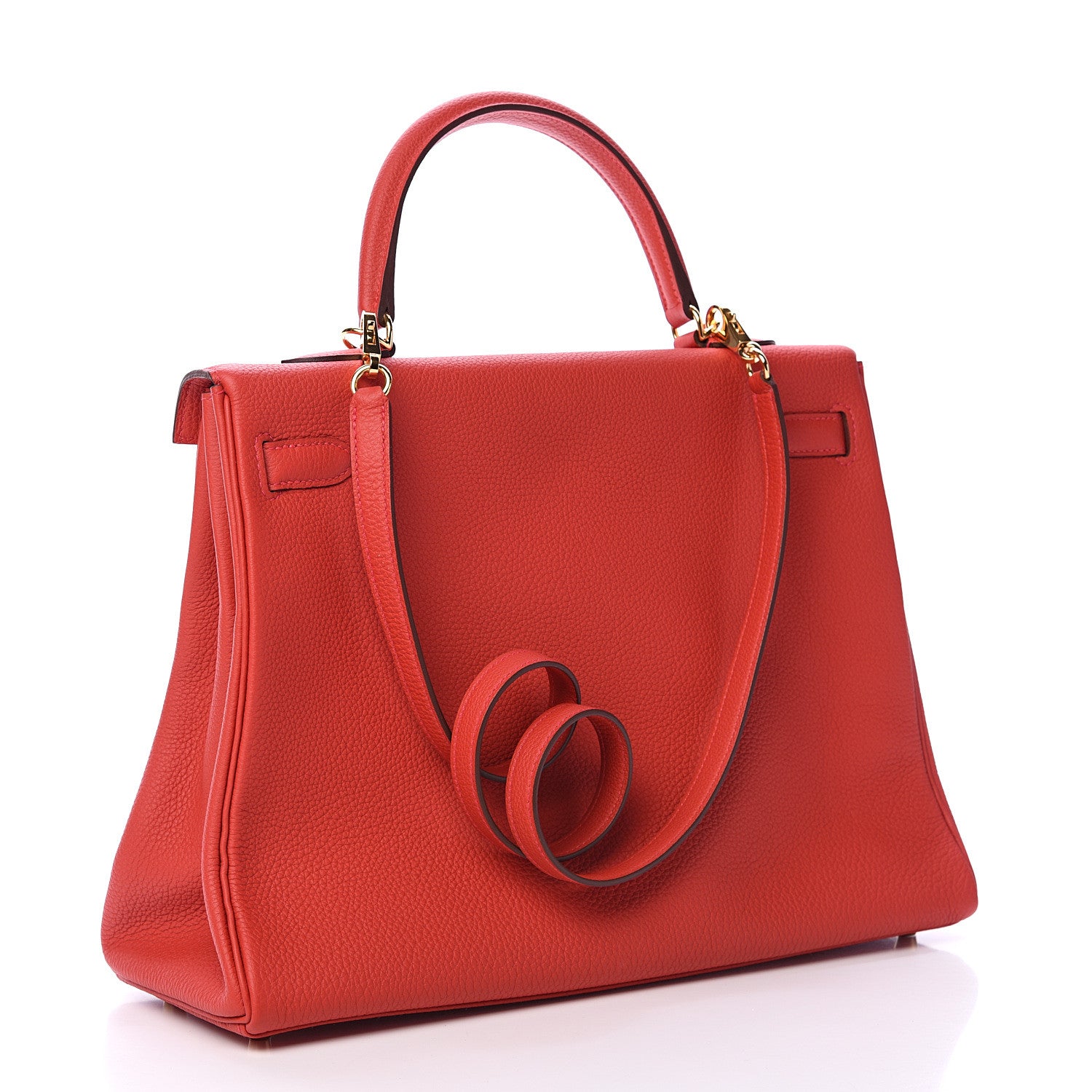 Hermes Togo Kelly Retourne 35 Rouge Casaque 2 of 10