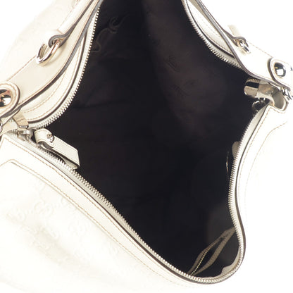 Gucci Guccissima Large Icon Bit Hobo Off White 7 of 9