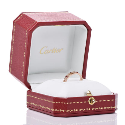 Cartier 18K Pink Gold 3.5mm LOVE Wedding Band Ring 50 5.25 6 of 6