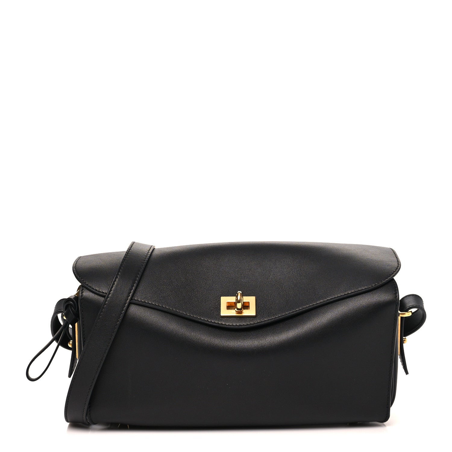 Balenciaga Smooth Calfskin Medium Le 7 Shoulder Bag Black 1 of 9