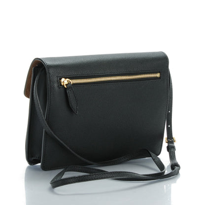 Burberry Derby Calfskin House Check Small Macken Crossbody Bag Black 3 of 8