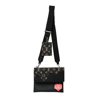 Louis Vuitton X NIGO Taurillon Monogram Denim Trio Messenger 1 of 12