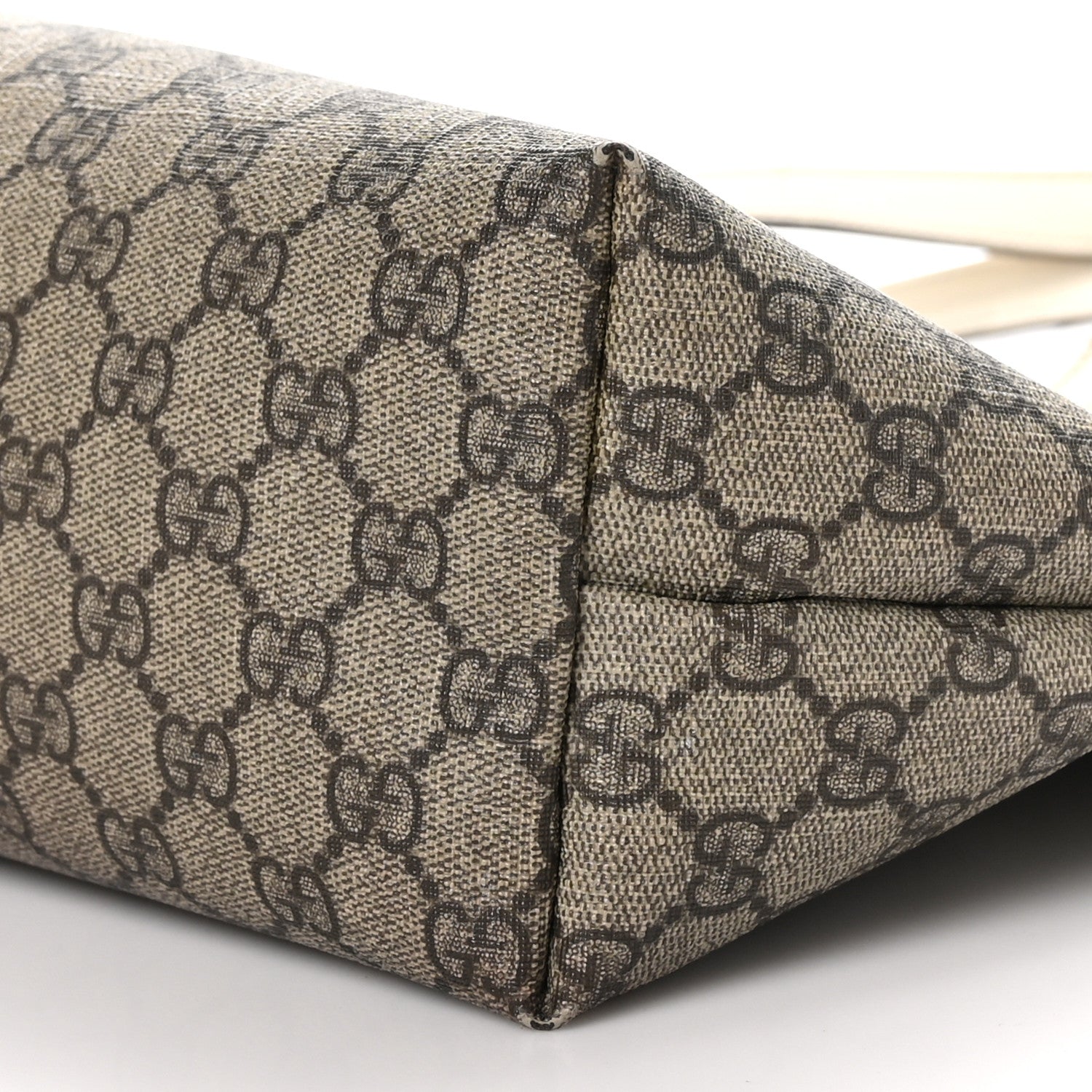 Gucci GG Supreme Monogram Medium Zippered Shopping Tote Off White 9 of 15